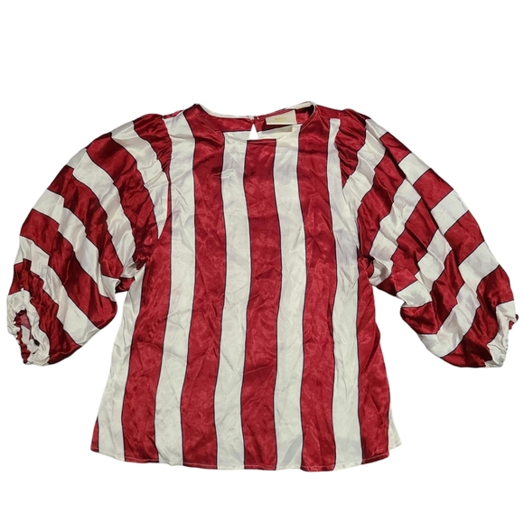 MAEVE BY ANTHRO Maria wide striped blouse 0 - Picture 10 of 11